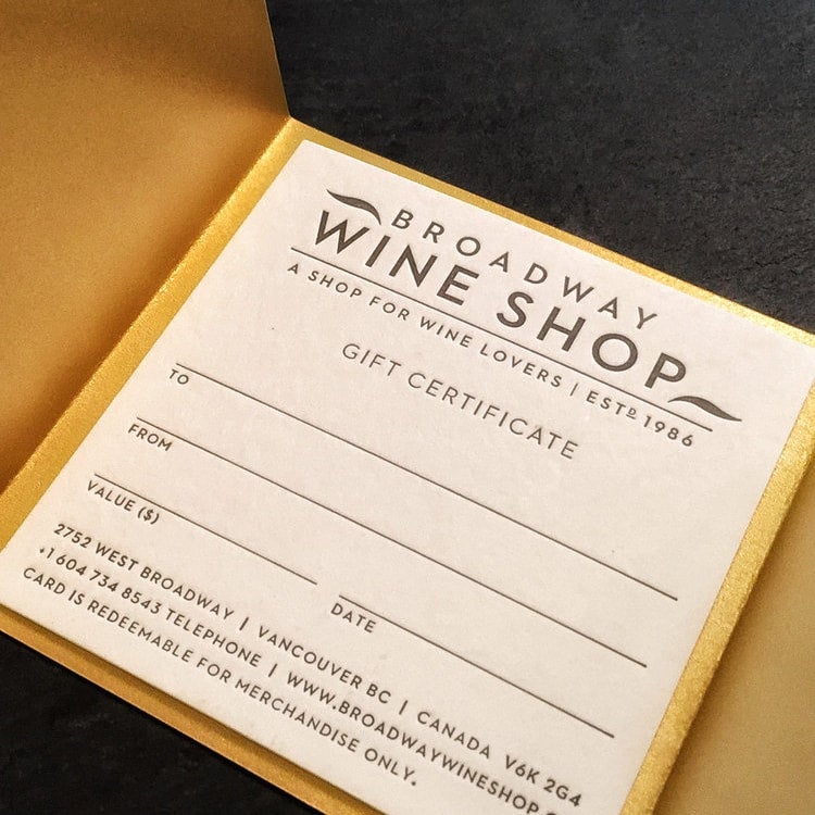 Looking for the perfect gift for a wine beer or spirit lover Our gift certificate is the answer Set the price add a personal message and we ll